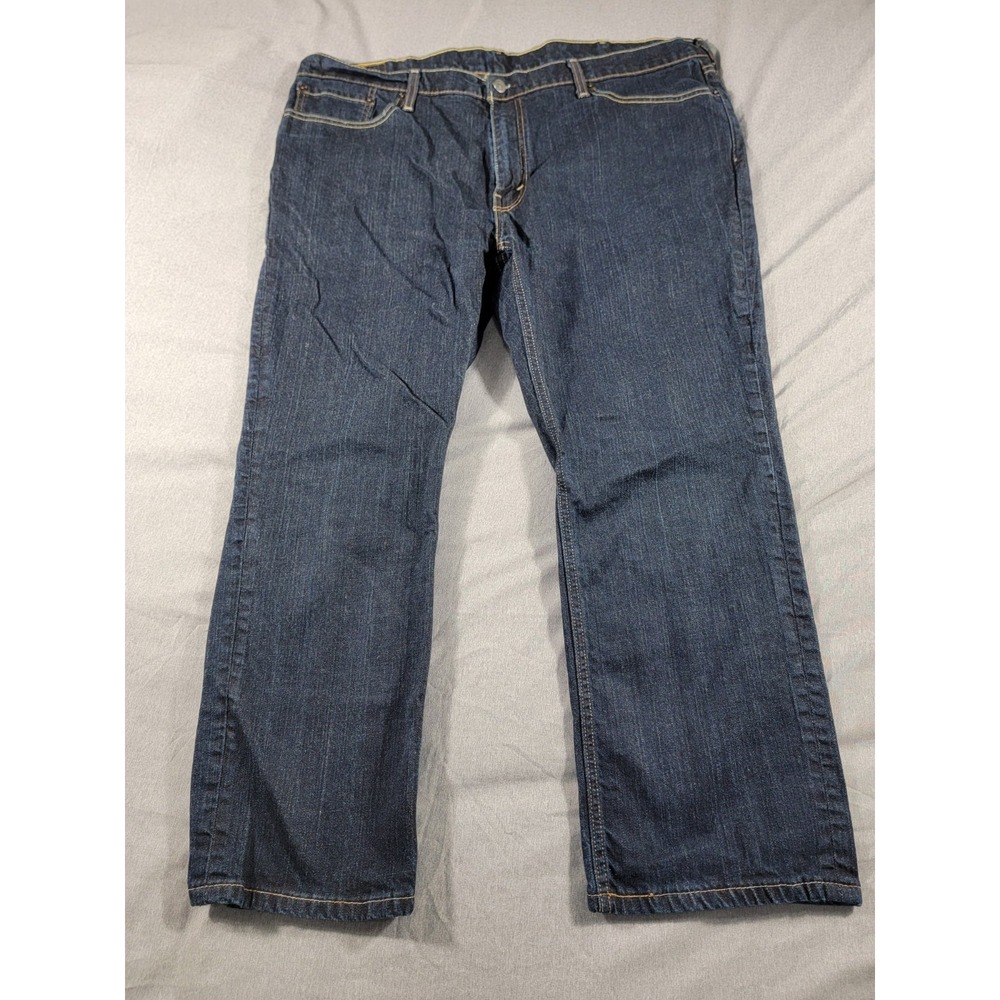 Levi's 541 Blue Denim Jeans Men 44x29 Dark Wash‎ Red Tab (measured 44x27)